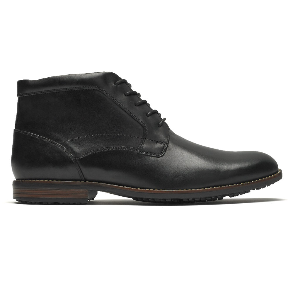 Rockport Mens Dustyn Chukka - Boots Black - EFM721968